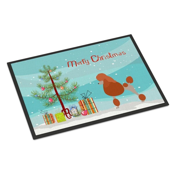 Carolines Treasures Royal Poodle Christmas Indoor or Outdoor Mat, 24 x 36 in. BB8473JMAT - main